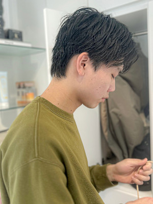 【吉田智哉】スパイキー、ニュアンスパーマ、メンズパーマ