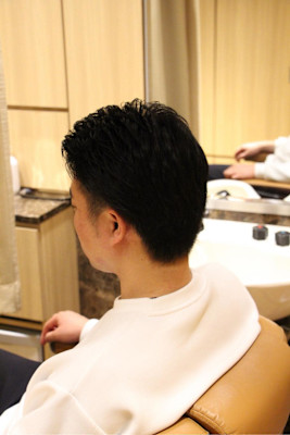 ツーブロックアップバング