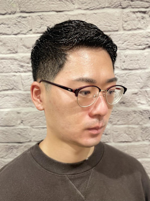 メンズ/ショート/刈り上げ/ローフェード