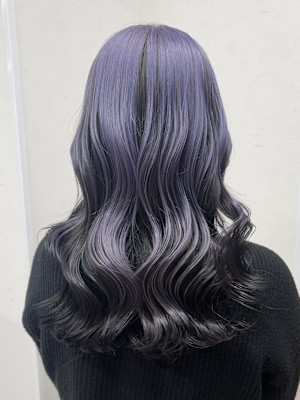 ブリーチカラーにデザイン♪アンブレラカラー♪