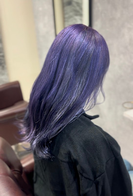 ブリーチカラー×ブルーラベンダー