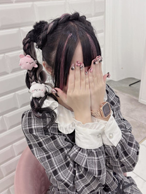 あみかちゅ垂らしサイドポニー＊まゆ