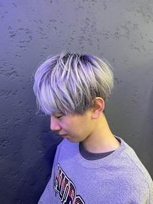 メンズマッシュ×シルバールーツカラー／推しカラー／池袋