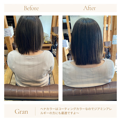 お客様髪質改善データ1612（ヘナカラー）