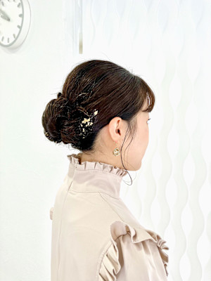 シニヨン　ヘアセット