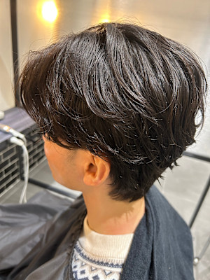 メンズ毛流れパーマ