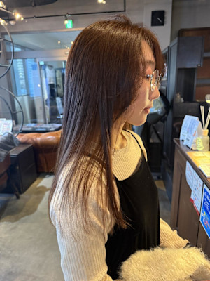 顔周りレイヤー/こっくり/まろやか/ブラウンベージュ