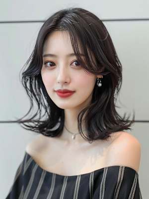 【韓国・レイヤー】 髪質改善 仙台  オリーブベージュ