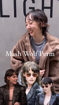 外国人風マッシュウルフパーマ/緩めパーマ