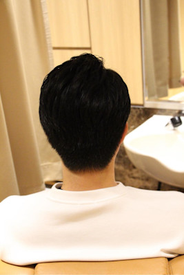 ツーブロックアップバング