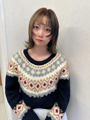 デザインカラー&ボブルフ&似合わせカット♪