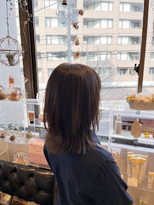 馴染みハイライト×ミディアム