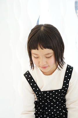 キッズ　外はねボブ