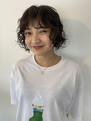 フレンチボブ×ニュアンスパーマ