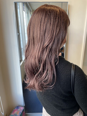 【W_SALON 河原町】ピンクベージュ/ピンク/大人綺麗/