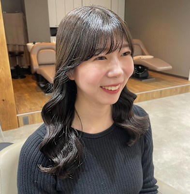 韓国風パーマ/コテ巻き風パーマ/レイヤーカット