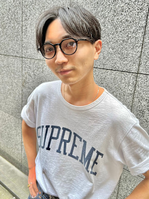 カット　ナチュラル　メンズ　短髪　かっこいい　髪型　白髪