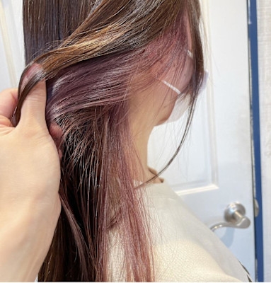 桜ピンクインナーカラー