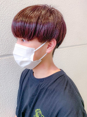 メンズ　マッシュ～レッド～