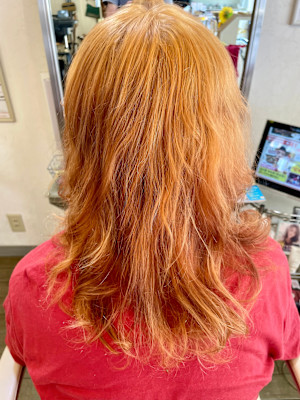 レイヤーカールONキャメルカラー