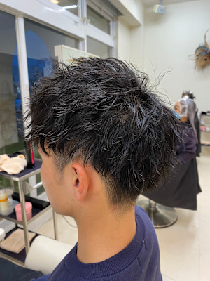 メンズショート×ツイストスパイラル