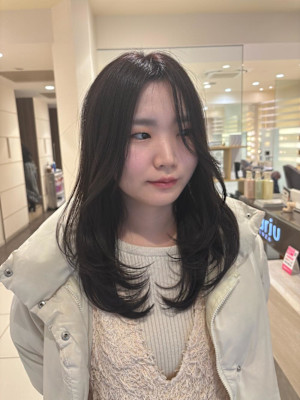 レイヤー×ラベンダーブラウン