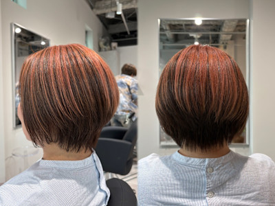 アンブレラカラーの白髪ぼかし【船橋/白髪ぼかし】