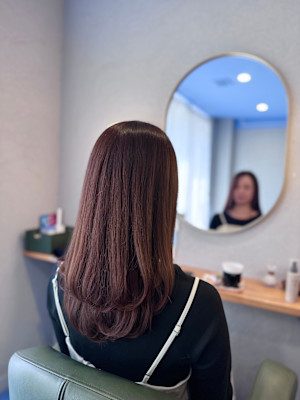 #フェミニンロング　#レイヤー　#オベージュ