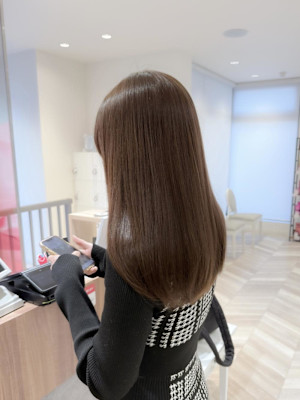 ブリーチなし明るめミルクティーブラウンくすみベージュカラー