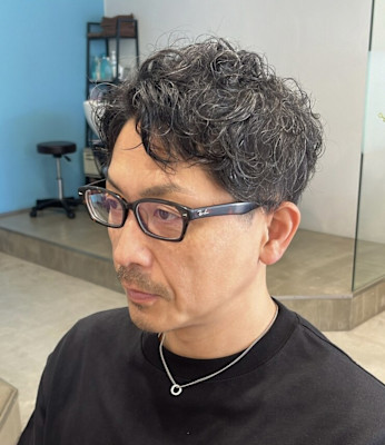 すっきりショートパーマ