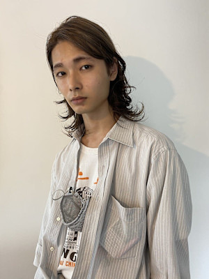 メンズのハイトーンウルフ