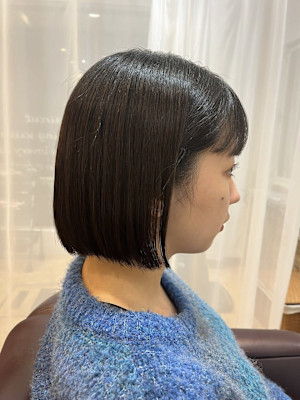  【 WILLOW京橋 】耳かけok! パッツンボブ