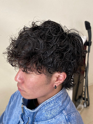 メンズウルフ×スペインカール