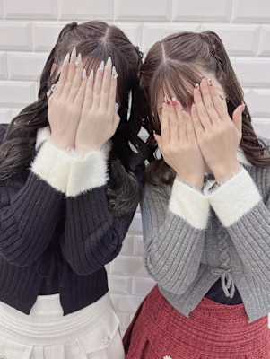 双子で可愛い編み上げハーフツイン＊まゆ