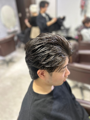 毛流れフェザーパーマ