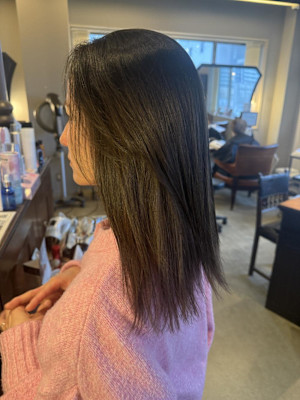 顔周りレイヤー/グレージュ