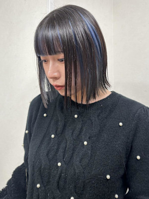 アンブレラカラー&切りっぱなしボブ♪