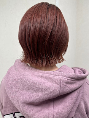 今大人気可愛いレイヤーボブ×コーラルピンク