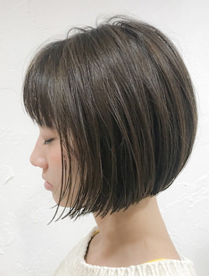 【WILLOW】スムースボブをバームでウェット仕上げ