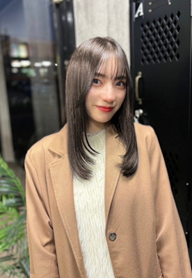 ☆姫カットレイヤー　くすみベージュ