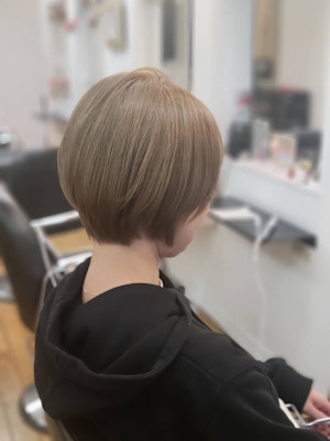 ミルクティーベージュ　ショート/20代/30代