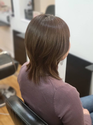 アッシュベージュ×ウルフ　10代/20代/30代