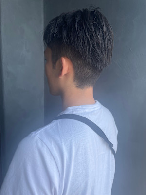 ツーブロックショート