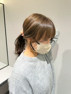 結んでも割れない顔周り