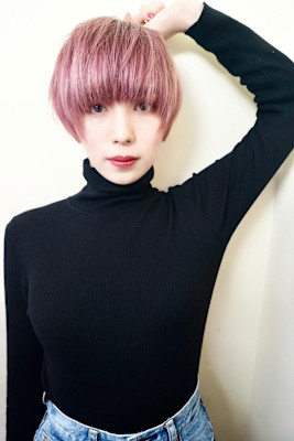 お手入れ簡単　ミニマルなマッシュショート　表参道　美容院