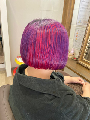 バレイヤージュデザインカラー