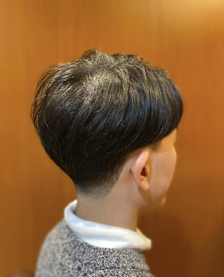 ツーブロック ナチュラル ショート