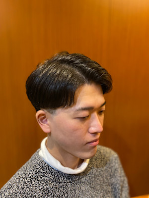 ツーブロック ナチュラル ショート