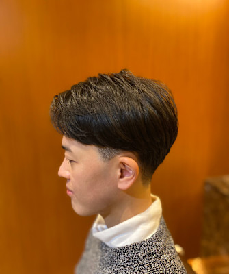 ツーブロック ナチュラル ショート