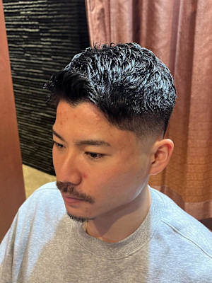 銀座　理容室　ベリーショート　フェードスタイル